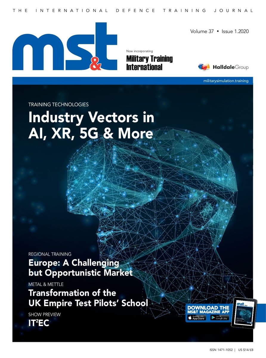 The MS&amp;T Magazine Issue 1 of 2020 is now available! The latest features include Xtreme Reality - <a href="/iitsec/">I/ITSEC</a> 2019, Transformation of the UK Empire Test Pilots' School and more! 

Read today! buff.ly/2VxNYlQ
#military #aviation #Simulation #conference #MSTMagazine