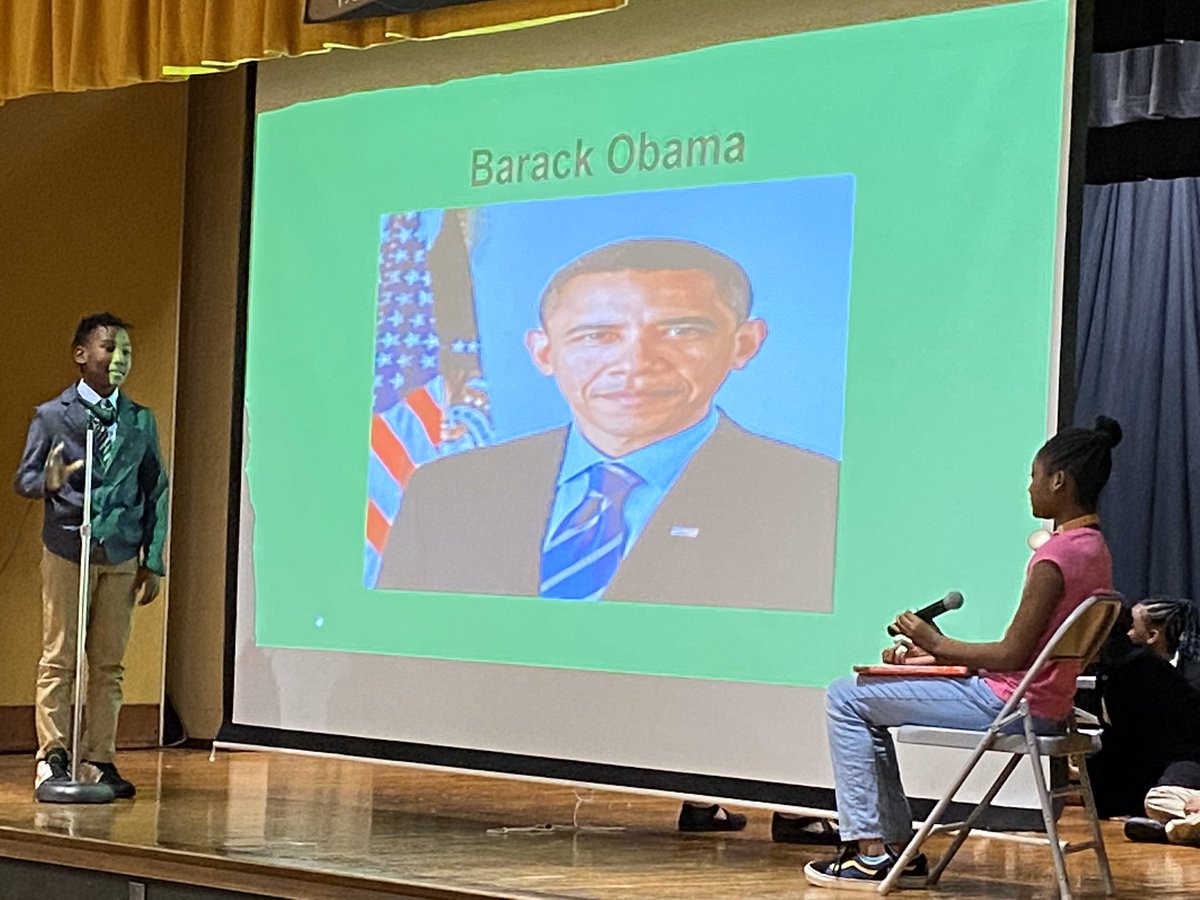 Fifth Graders presenting and acting for Black History Month.  Powerful. <a href="/PriceOwls/">Price Elementary</a>