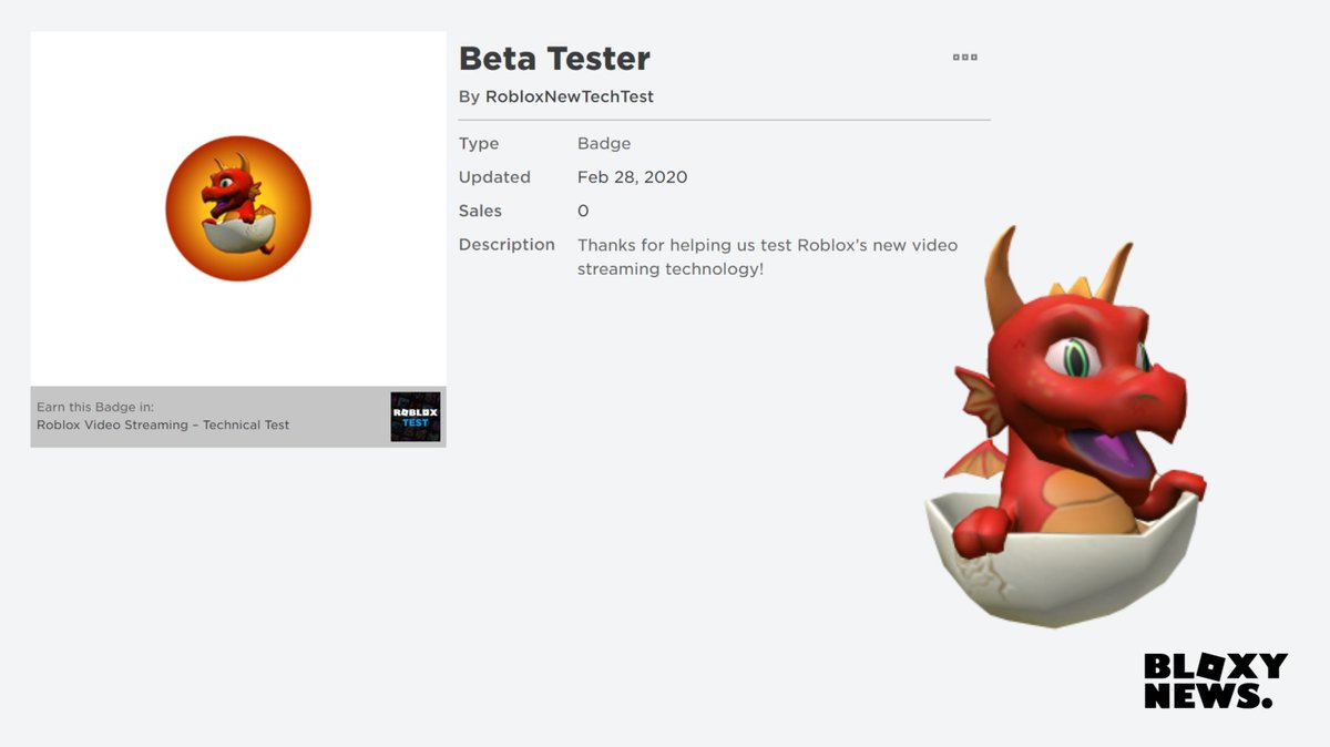 Bloxy News On Twitter Just Confirmed Tomorrow S Testing Event Will Be A Testing Of Roblox S New Video Streaming Here Is The Game That You Will Be Able To Join Tomorrow At 12pm - roblox beta tester