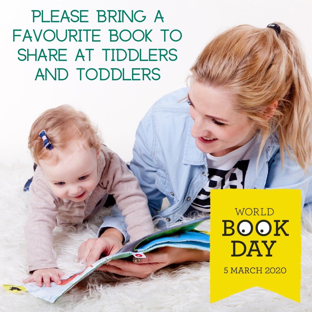 At Tiddlers and Toddlers next Monday please bring a book that you enjoy reading with your little one(s), so we can share some of our favourites with each other. No costumes necessary! 

💥Overslade Community Centre,    💥10.30-12.15

#WorldBookDay2020