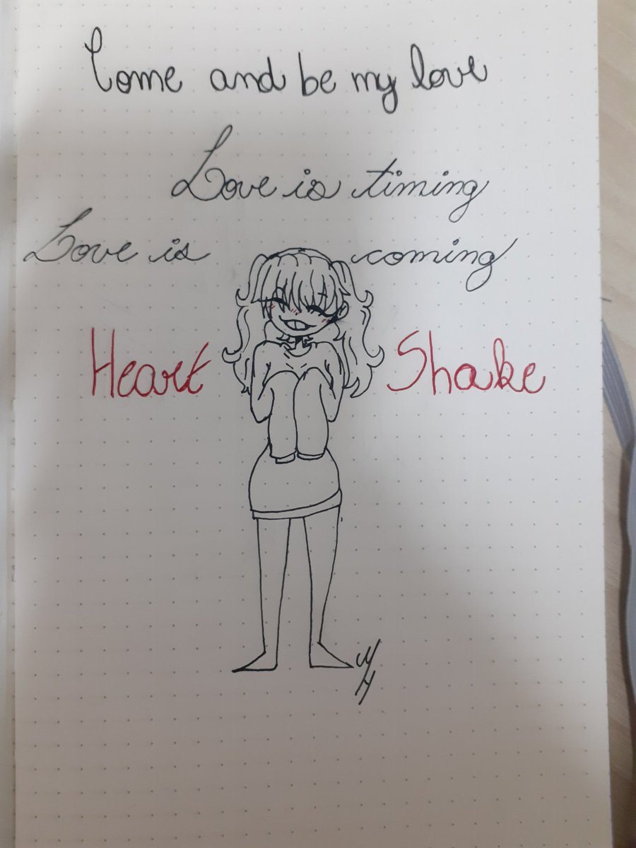 Shugarye's tweet photo. Well...  maybe I do the same with other songs, maybe... 👀
#art #heartshake #TWICE https://t.co/lcvJjxLtno