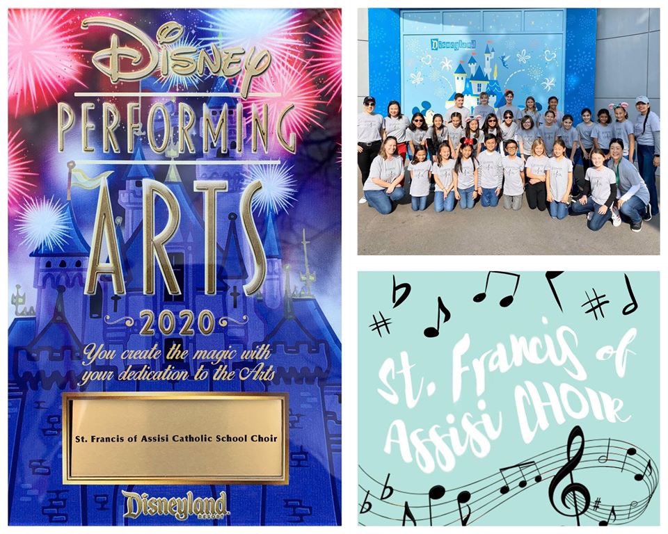 StFrancisYL's tweet photo. SFA's Choir participated in a Show Choir Vocal Workshop at Disneyland on. They were given the challenge of learning &amp; performing a Disney song complete with choreography in just 90 minutes! Our choir represented the spirit of St. Francis well. We are so proud! Congratulations! https://t.co/xY6IGbHBwT