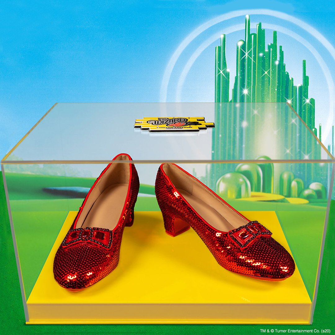 Pick up your dazzling replica set of Dorothy’s Ruby Slippers before the Wicked Witch gets her hands on them. bit.ly/3akrBol