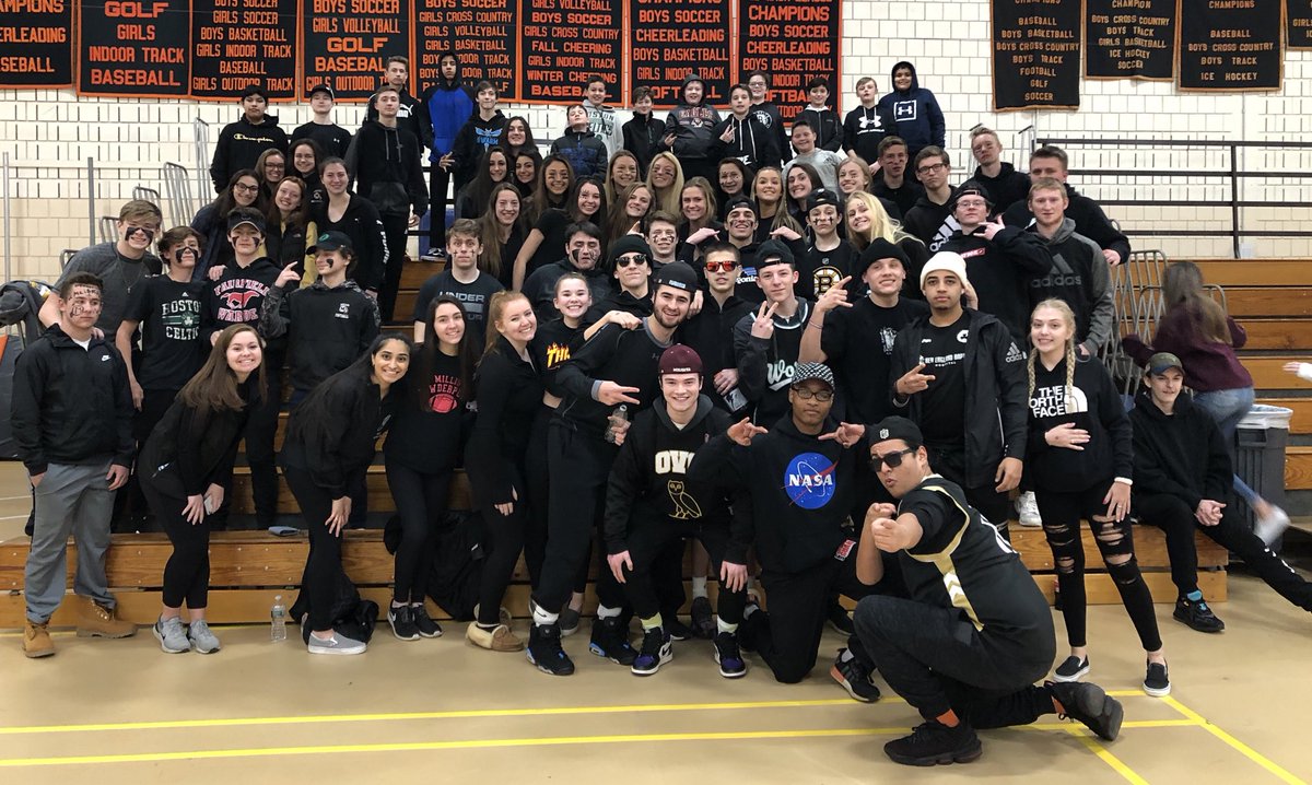 Millis Fans are ready!! Let’s go boys! ⁦<a href="/MillisAthletics/">Millis Athletics</a>⁩