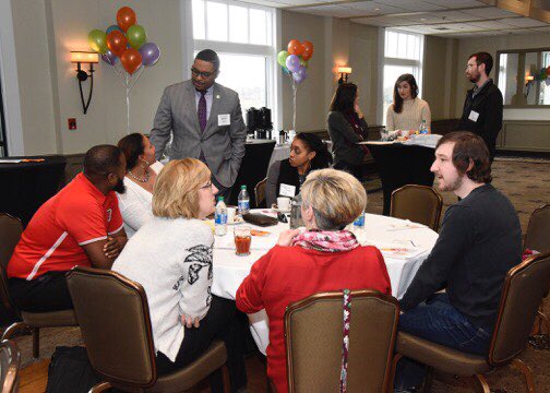 AustinDavisPA's tweet photo. Great to join the Jefferson Regional Foundation today for their “Around the table” event! It was exciting to see so many nonprofits collaborating to improve our region! Their theme was every voice counts! #LetsWork https://t.co/qNGJNMtPt9