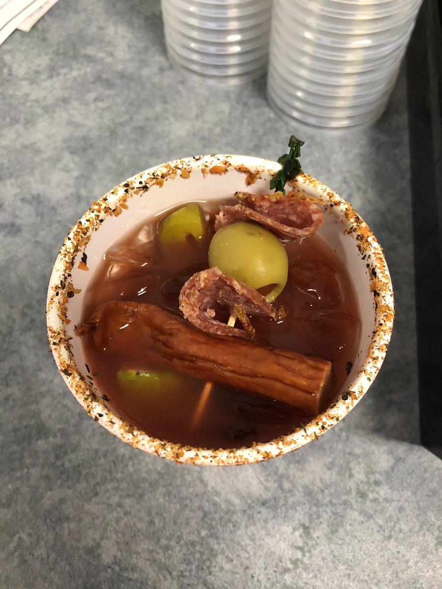 SeCanLauren's tweet photo. Finally a perk to running what feels like every bar in West Central #Sask this winter- first dibs on the #CaesarBar @beechyevents NHL Alumni game #nocanadiensnoproblem @GMacsAgTeam VIP Lounge Beechy #Sask #GMacsLuckyLake #smalltownhockeypride https://t.co/8Q2f087r3a