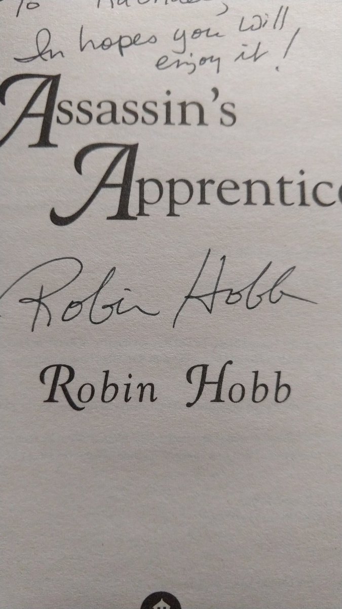 tylerrosereads's tweet photo. @whatcassread picked up Assassin's Apprentice because of your channel. Turns out my used copy was signed! https://t.co/PnZvaOOXrC