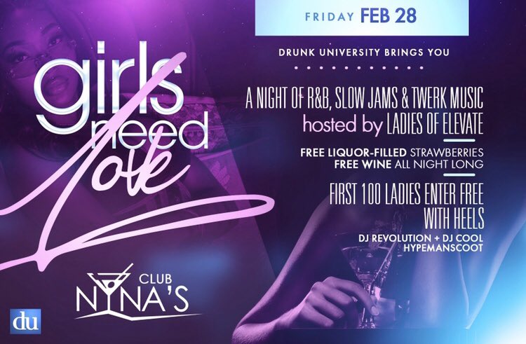 ES1Promo's tweet photo. Nina’s Tonight ‼️ @clubninas601 @Getem_Cool @hypemanscoot @DJrevolution_ @ElevateAlcorn @ElevateES1 @ElevateJxn @ElevateUSM @LadiesOfElevate https://t.co/20VlvqH17q