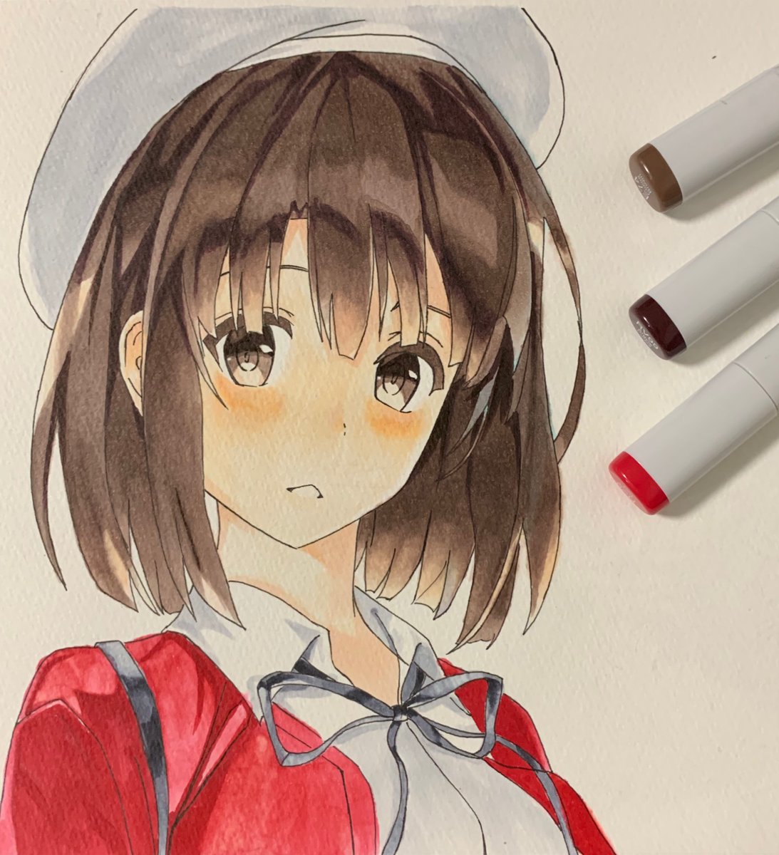 RyotaArt's tweet photo. コピックで描いた3枚
紗霧の色が違うのは大目に見て🙏

和泉紗霧と加藤恵、めっちゃ好き

#エロ漫画先生　#和泉紗霧
#冴えない彼女の育て方　#加藤恵
#鬼滅の刃　　　#竈門炭治郎
　　　　　　　  #胡蝶しのぶ

#イラスト　#コピック
#絵描きさんと繋がりたい
#イラスト好きなひとと繋がりたい https://t.co/LTQ53J9qtp