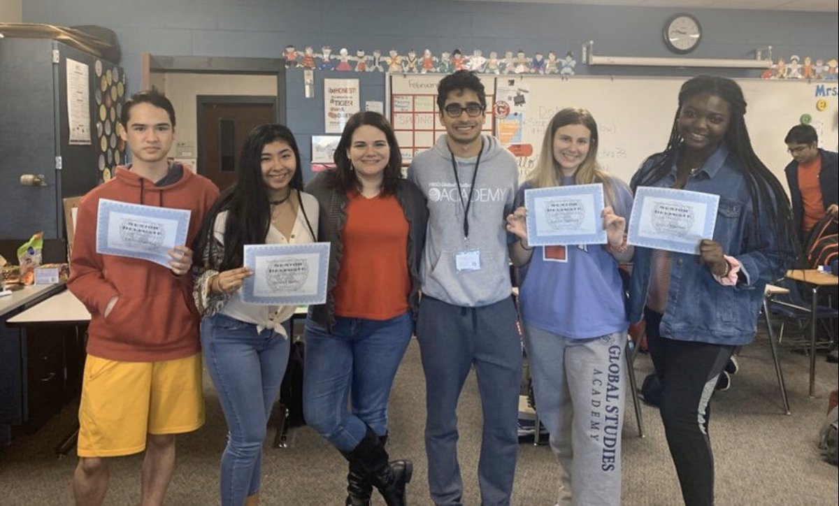TravisModelUN's tweet photo. Another successful year to our tiger delegates! Our diplomats this year have truly shown a large passion and drive. A party was motioned and was surely passed 🌎🇺🇳🤍 https://t.co/IDyCReSKld