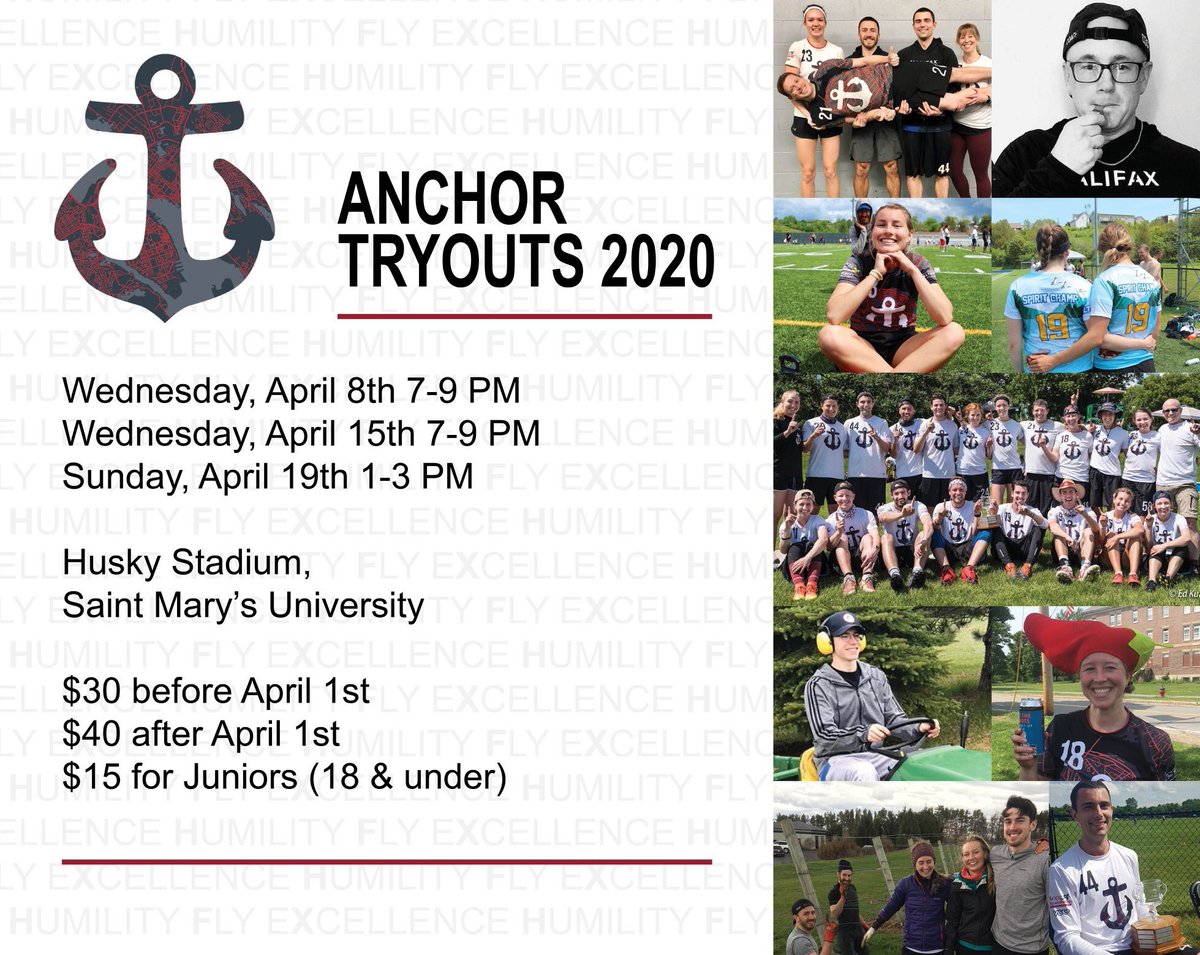 ANCHOR 2020 ⚓️ Tryout dates are set, let’s 👏 go 👏 

Season details &amp; tryout form: docs.google.com/forms/d/e/1FAI…