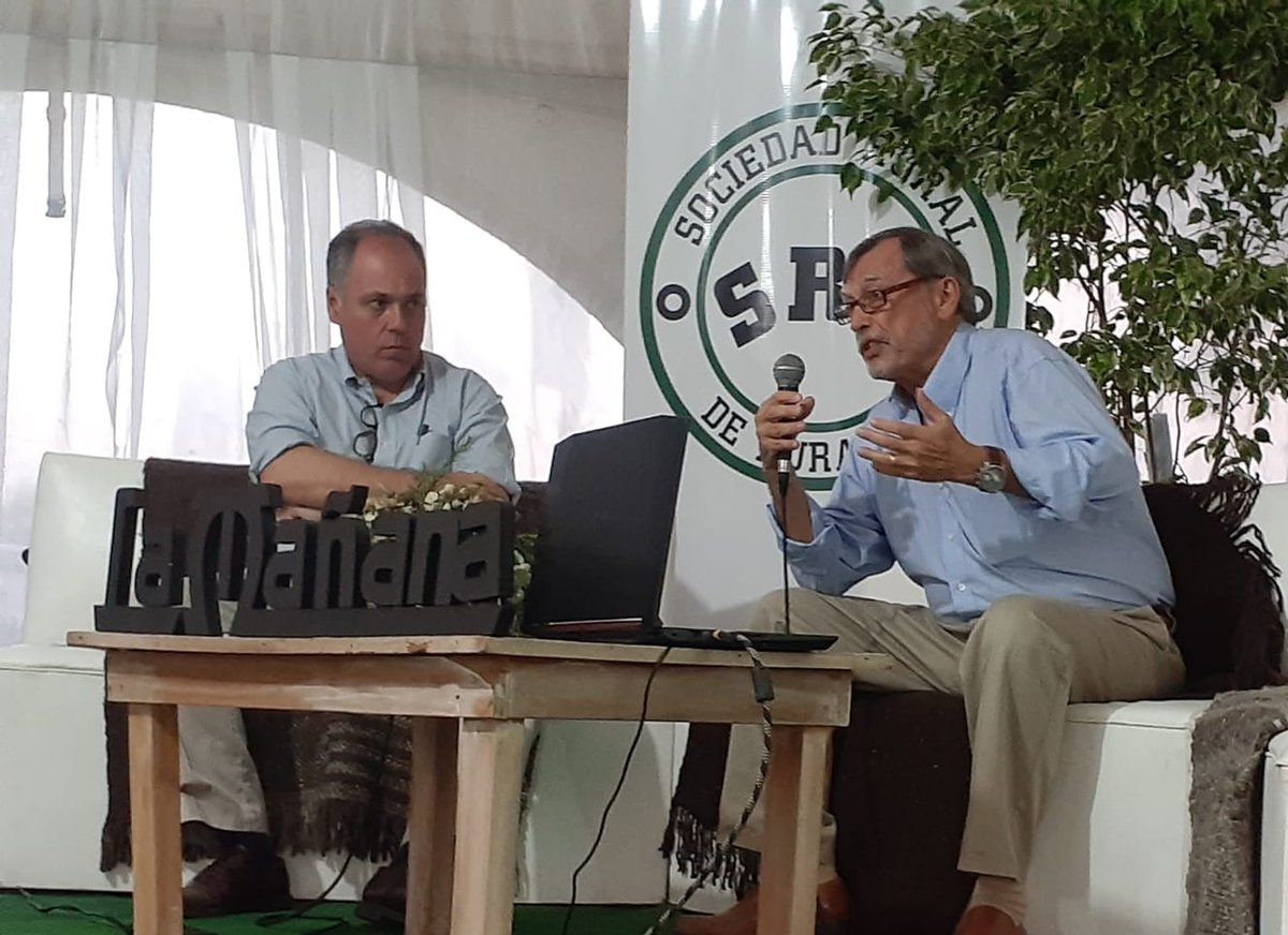 LaMananaRurales's tweet photo. Compartimos algunas imágenes de la charla "Desafíos del Uruguay productivo" brindada por Pablo Sitjar y Kenneth Coates en la #ExpoDurazno2020. Desde La Mañana agradecemos a los asistentes y a @expodurazno por el espacio. https://t.co/MT4vwCv0uw