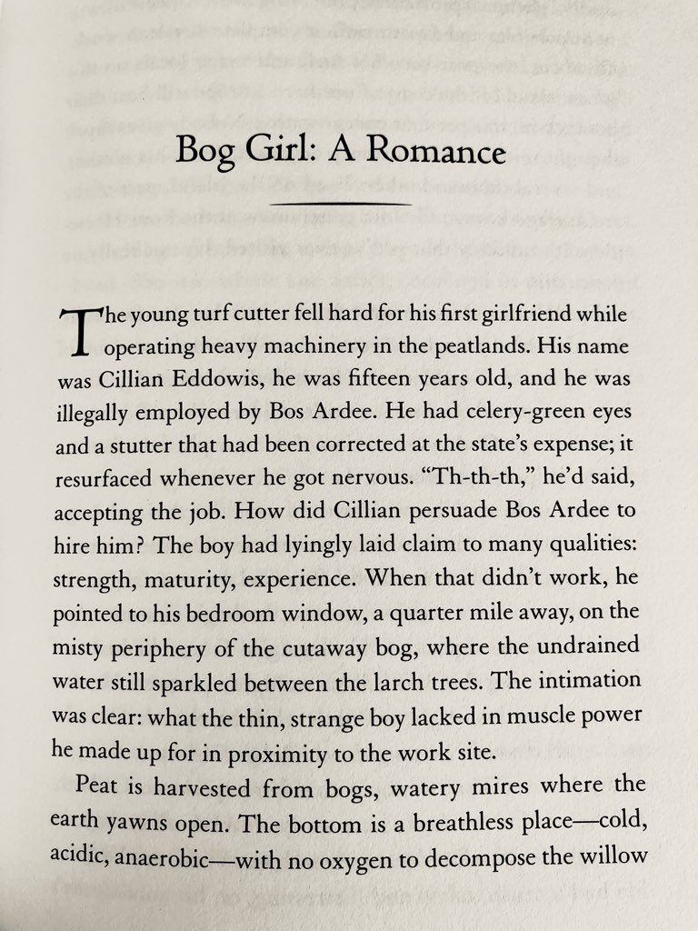 2/28/2020: "Bog Girl" by Karen Russell, from her 2019 collection ORANGE WORLD, published by  @AAKnopf. Available online at  @NewYorker:  https://www.newyorker.com/magazine/2016/06/20/bog-girl-by-karen-russell