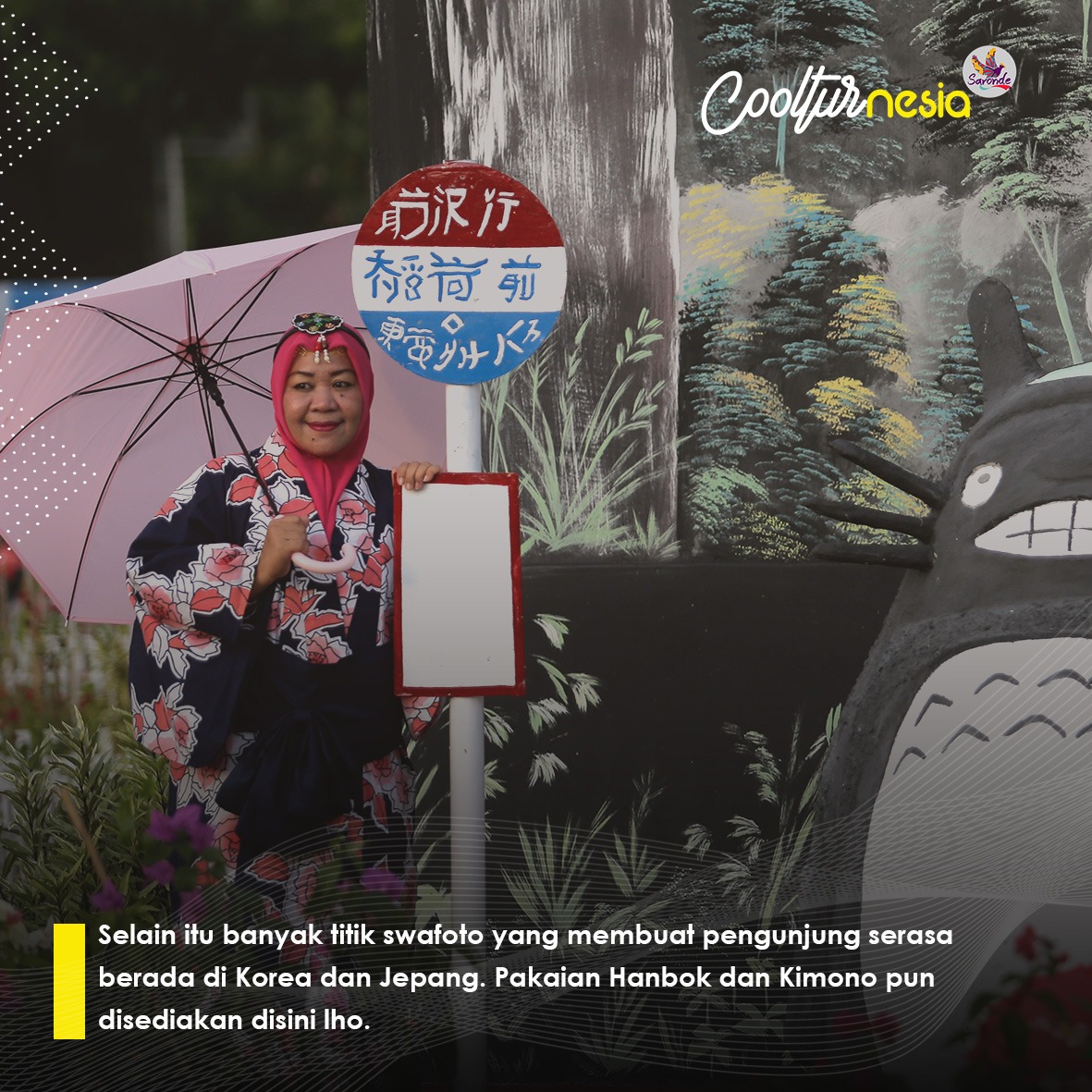 Selamat pagi, uda weekend aja ni. Ada rencana kemana kalian akhir pekan kali ini? Kalau masih bingung mau kemana, ini ada satu tempat baru yang lagi hits di Gorontalo. Cocok buat foto-foto. 

#SaatnyaCoolturnesia