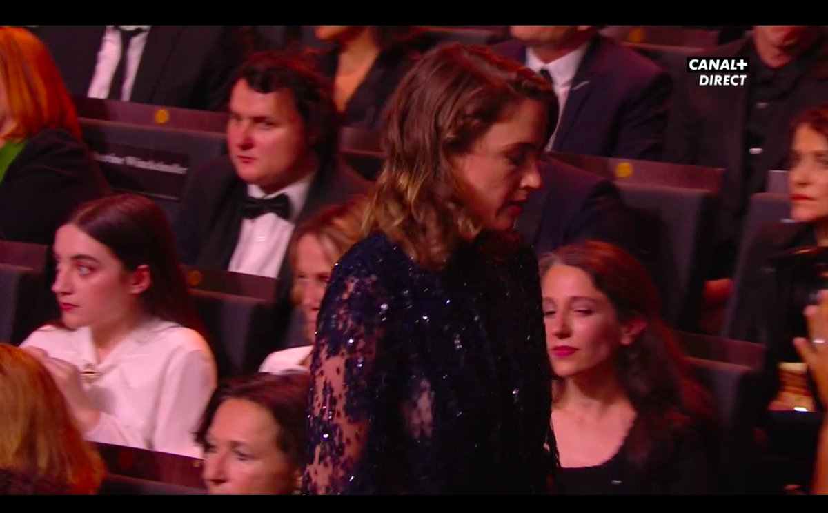 audelorriaux's tweet photo. Après le César de la meilleure réalisation pour Polanski, et sans avoir reçu le César de la meilleure actrice, Adèle Haenel quitte la cérémonie #César2020 https://t.co/KWZcF81Piz