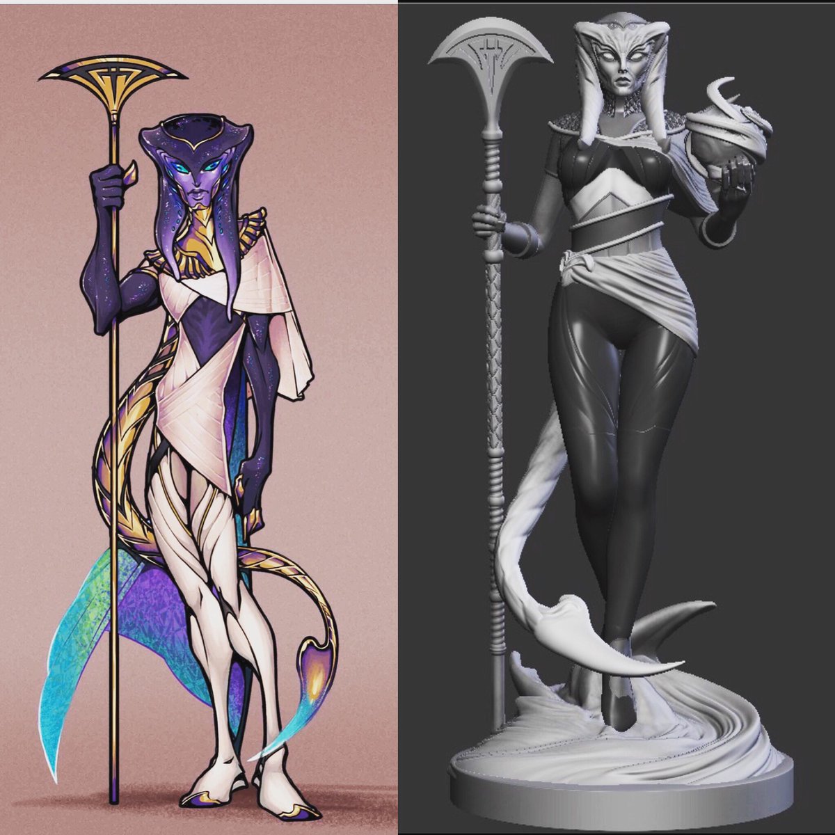 Galactic Rage’s first miniature Goddess Ta-Bitjet! Do you like her? 🪐🎲

#boardgames #tabletopgames #boardgamegeek