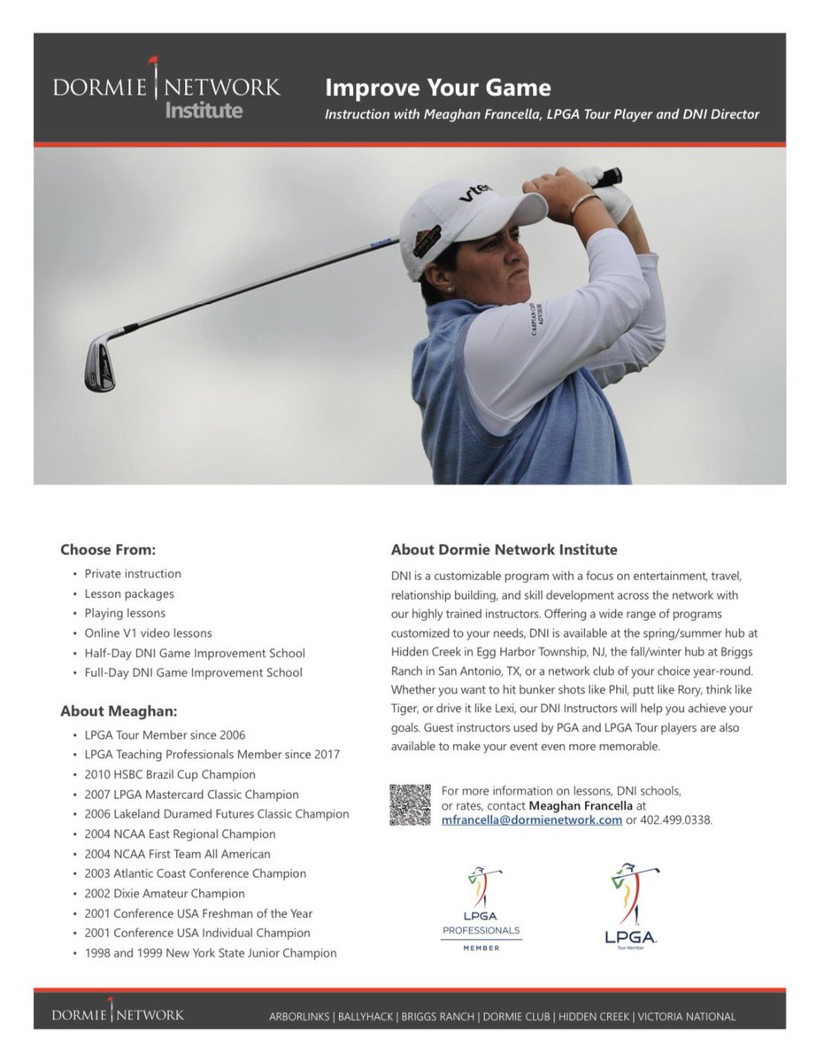 Excited to be part of the <a href="/DormieNetwork/">Dormie Network</a> and be based at <a href="/HiddenCreekGC/">Hidden Creek GC</a> in NJ! Want to improve you game? Come see me for a lesson or book a group event with our Dormie Network Institute! Contact me for more details #DNI #DormieNetwork #DormieTour