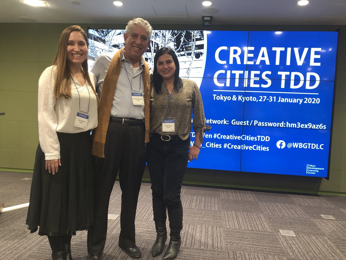 ruvisuarez's tweet photo. Seminario #CreativeCities #TDD
Del 27 al 31 de enero Tokyo y Kyoto, Japón.
#WorldBank #UNESCO
#GAMSCS
.
. https://t.co/5ArwvxyuZ0