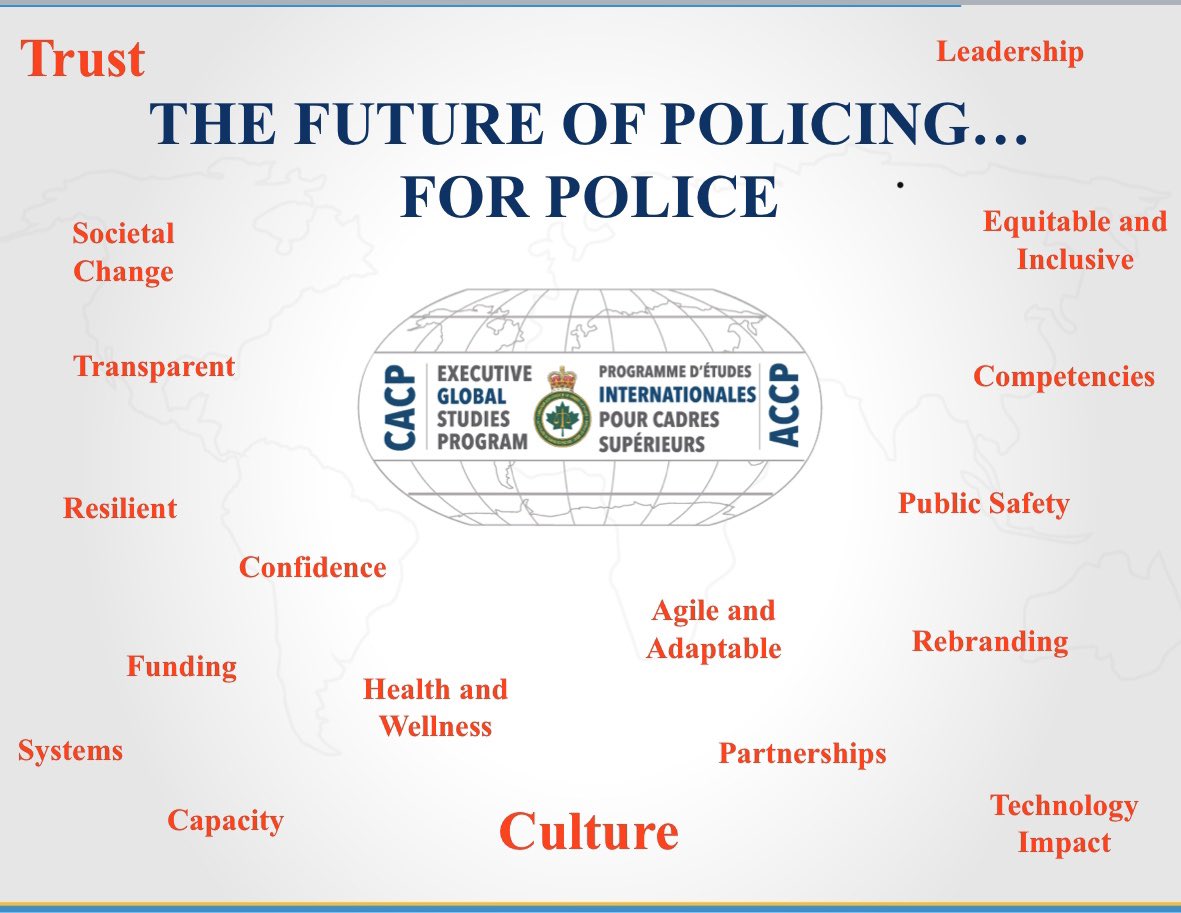 CACP_Global's tweet photo. It was a privilege to spend the entire week with #PoliceProfessionals from agencies across Canada. All participants have now returned to their home agencies where the collaboration continues (online) before reconvening in March 2020. #FutureOfPolicing..for#Police. @CACP_ACCP⁩ https://t.co/8KT7QoA8Mf