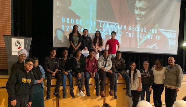 Nothing but love for our <a href="/bsa_slss/">Black Student Alliance SLSS</a> and the team that helped put together today's assembly! Thank you Ms. Nortmann's Equity class, @SLSSgreenrev , the AV/tech crew, @JotiJando  and our heritage commitee for your hard work. We Rise Together. ✊🏾❤ #peelblackhistory <a href="/PeelSchools/">Peel District School Board</a>