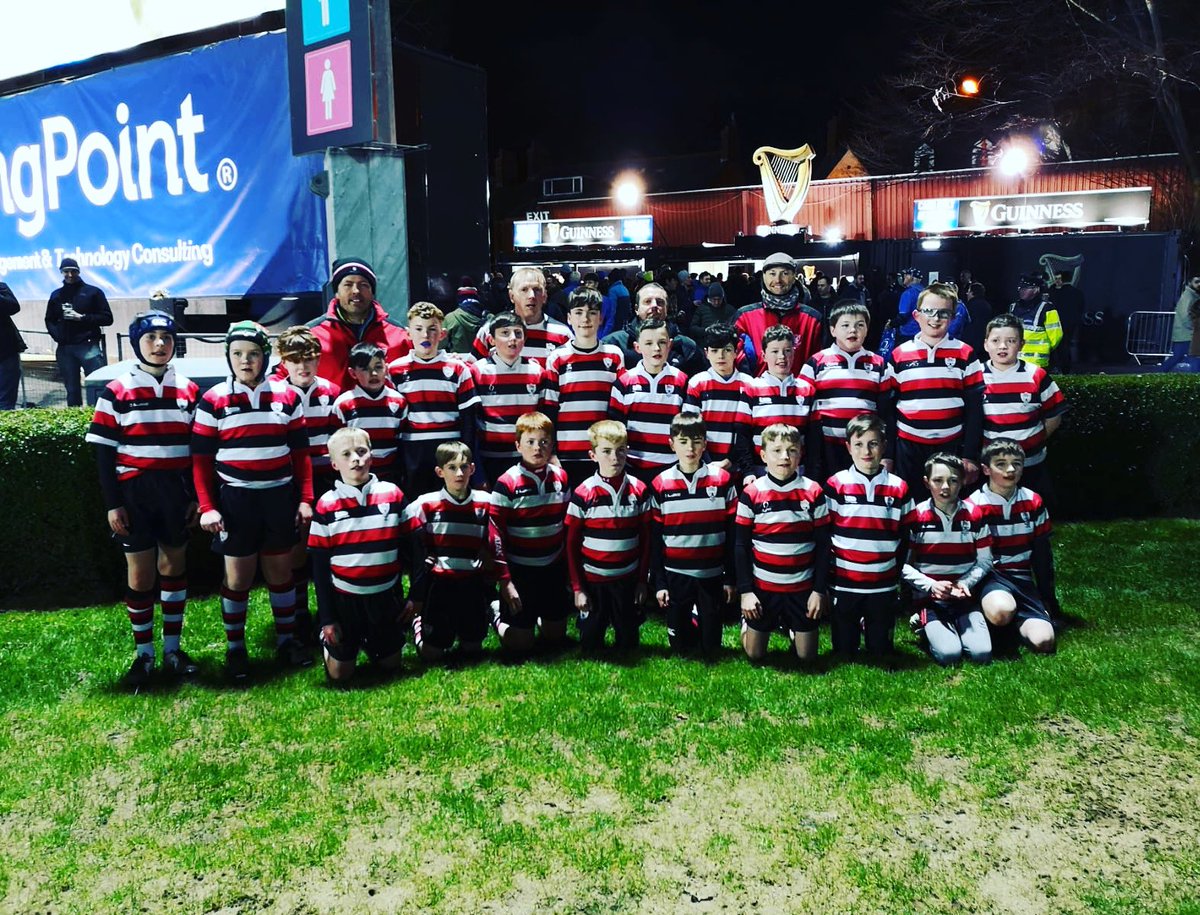 ScorthyRugby's tweet photo. Well done to our U12s who played at half time in the @leinsterrugby game this evening. #Scorthy https://t.co/6WbHwgMfSu