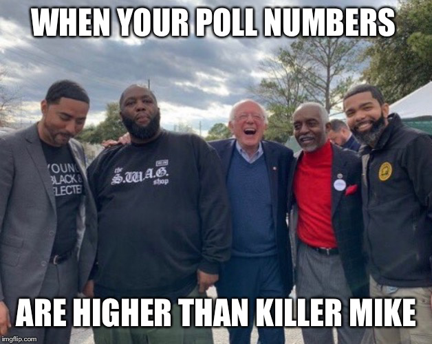 When the polls keep getting higher and higher. Def feeling the Bern <a href="/KillerMike/">Killer Mike</a> <a href="/BernieSanders/">Bernie Sanders</a> <a href="/ninaturner/">Nina Turner</a> We are gonna win every state. #feelthebern