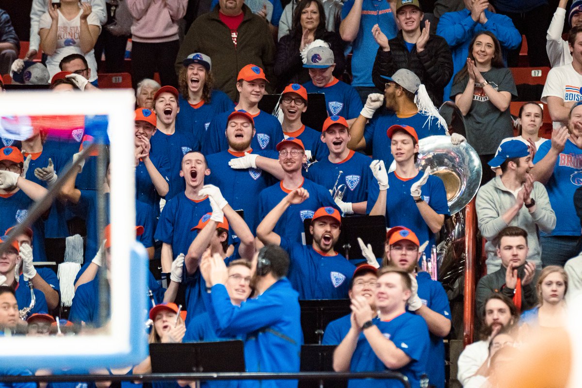 That Friday feeling knowing that the Blue Thunder Pep Band will be in Las Vegas next week cheering on #BoiseState hoops in the Mountain West Conference Basketball Championships!