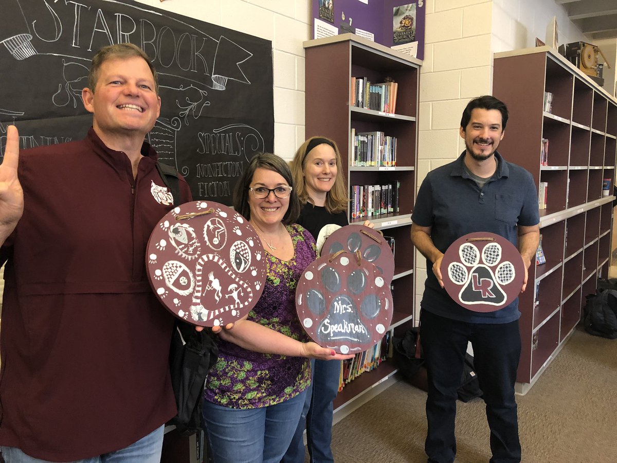 LRHSWildcats's tweet photo. February Team Builder - Wildcat Pride Painting Project. It was good to remember the feeling of trying something new and to express our creativity. #BeLRHS https://t.co/tcCNHQXt7f