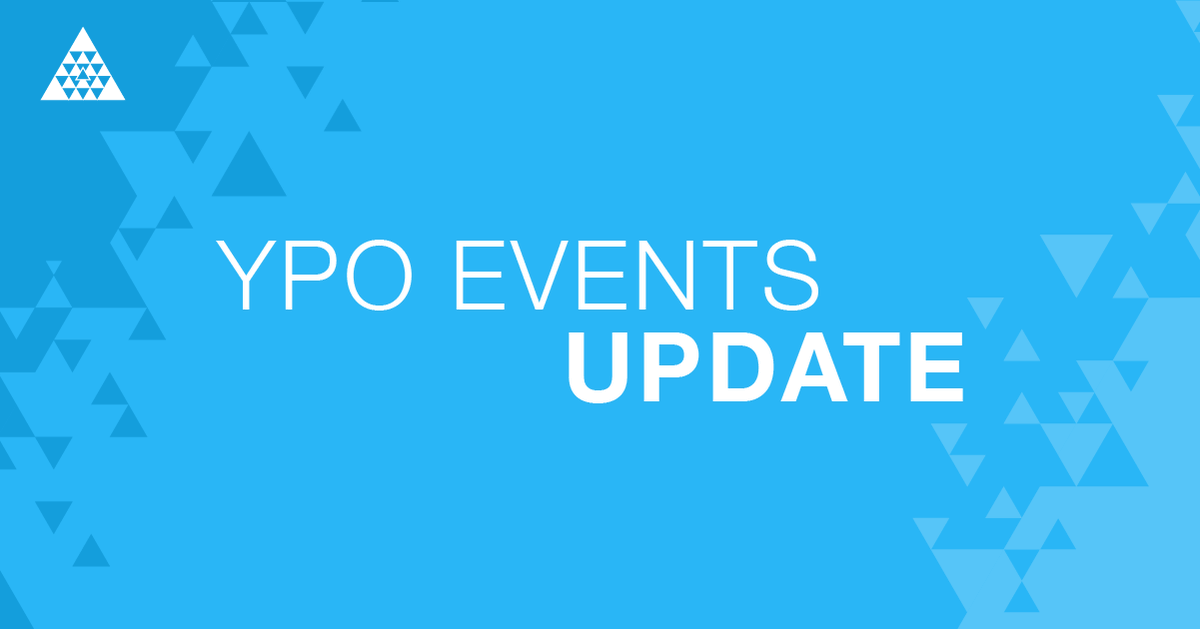 YPO's tweet photo. The health and safety of our YPO community is and will always be our highest priority. As a result, we have cancelled the 2020 YPO Global Leadership Conference (2-4 March 2020) and the @YPOEdge (5-6 March 2020). For more information, visit https://t.co/ILh0pAjbVf #ypoglc #ypoedge https://t.co/Rp34rRxT07