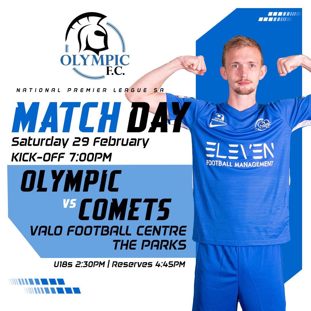 That Match Day mood 💪 Bring on Round 2 today against Comets 👊#AOFC