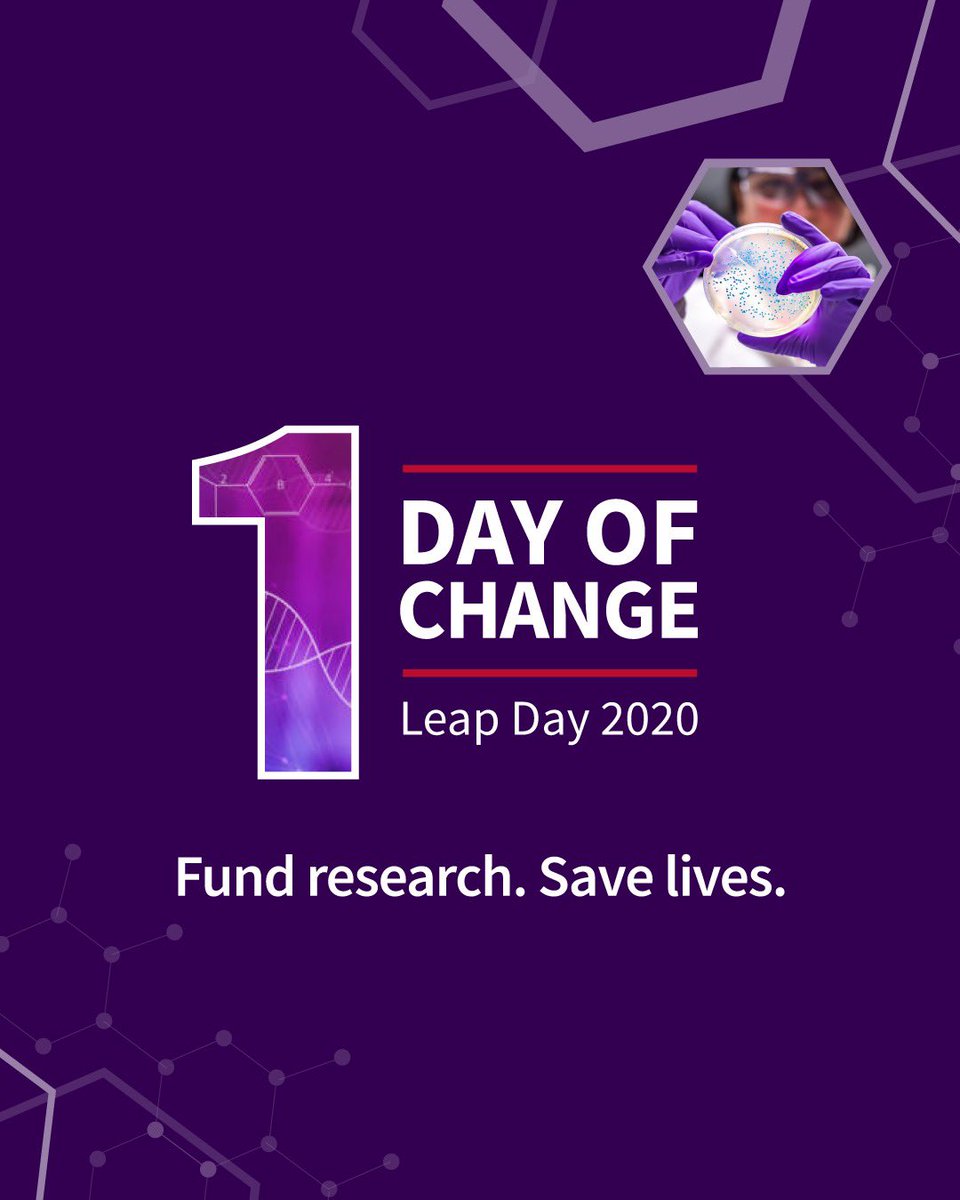 Will you help us fully fund a cancer research grant in 1 day? Fundraise on Leap Day to help us reach our goal at RelayForLife.org/MemphisTN! #ChooseRelay901 #RelayFieldDay #1DayofChange #LeapDayChallenge