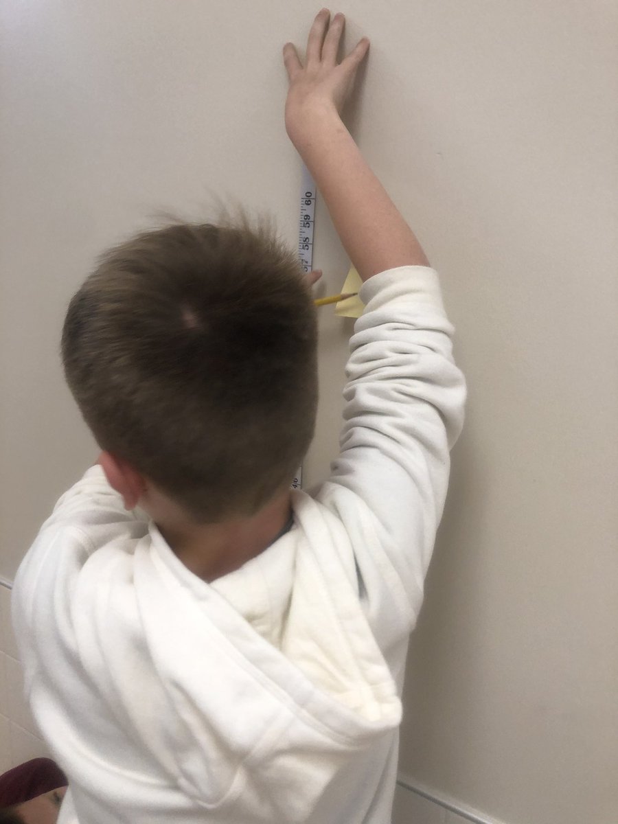 taniajackson_'s tweet photo. Real-world lesson in measurement: How tall are you? Metric vs. standard!  Now let’s graph the results!@MVEPanthers #ditchbook https://t.co/zKqqTHg9rV