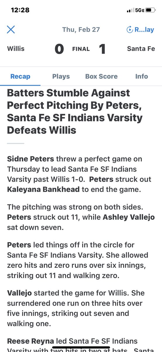 C_robertson10's tweet photo. Shoutout to @sidne55184763 on her perfect game yesterday! This 5’11” power pitcher is one to keep your 👀 on! #blazeunited14u #kidcandeal #letsgo #doworkkid https://t.co/lWyjblM0yN