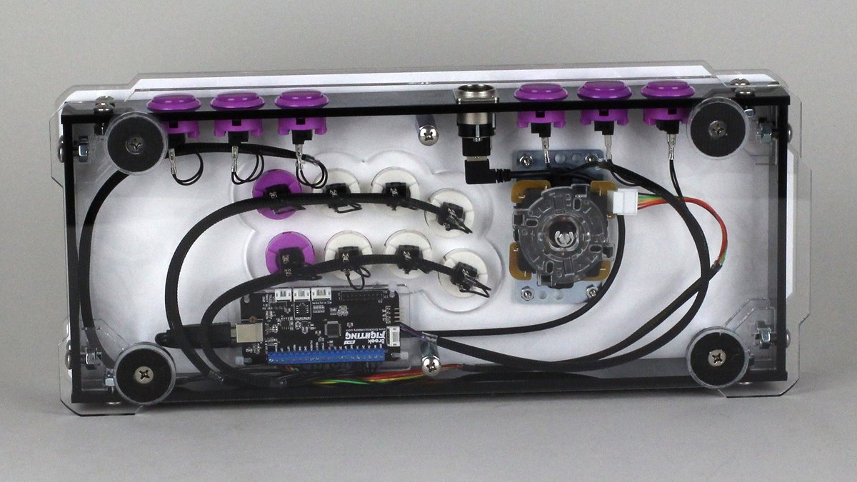 mane6dev's tweet photo. It's #fightstickfriday, so here's #5 in our series of backer-exclusive fightsticks. Builds by @MarvelousCustom 

This ink-style Oleander belongs to Royce!

The 6th and final fightstick (Cute Pom) is still in production and will be revealed in a few weeks... https://t.co/XGoqzXd9SP