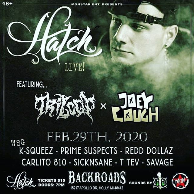 ksqueez's tweet photo. Tomorrow night it’s goin down @backroadsbarandgrill in Holly, MI! You can catch me, Hatch, Joey Cough, Prime Suspects, Trilogy, T-Tev, Redd Dollaz, Carlito 810, SickNsane, Savage, and DJD killin it on the 1’s and 2’s all night. There’s a ton of talent on… https://t.co/kWrIHA0Rfi https://t.co/07EEovRoL8