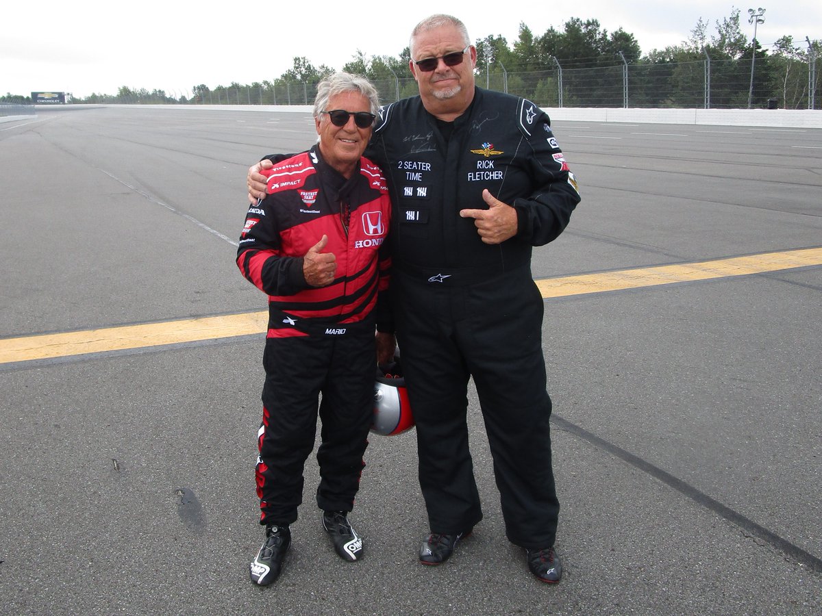 iamindyrick's tweet photo. I would like to wish the Legend @MarioAndretti  a very Happy Birthday and thank you for all of the Indy Racing Experience 2 seater rids that you have piloted for me . See you in May for # 17 https://t.co/AhqLpVog4V