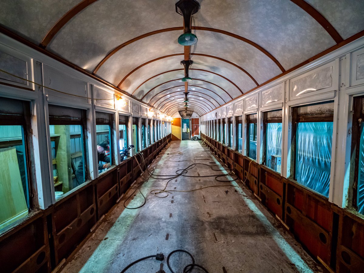 And the hard work continues today here at <a href="/visitmrrr/">Mt Rainier Railroad</a> as our maintenance crew remains busy overhauling and enhancing many of the #MRRR's vintage passenger coaches. 🔧🔨🔩⚙️