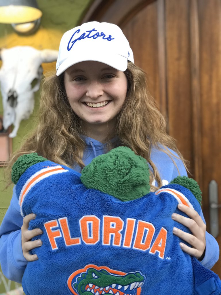 RichPAnderson's tweet photo. Our newest Gator! Soooo proud. #GoGators #class2024 @UF #GatorSisters #classof2019 https://t.co/MalLsIfGDy