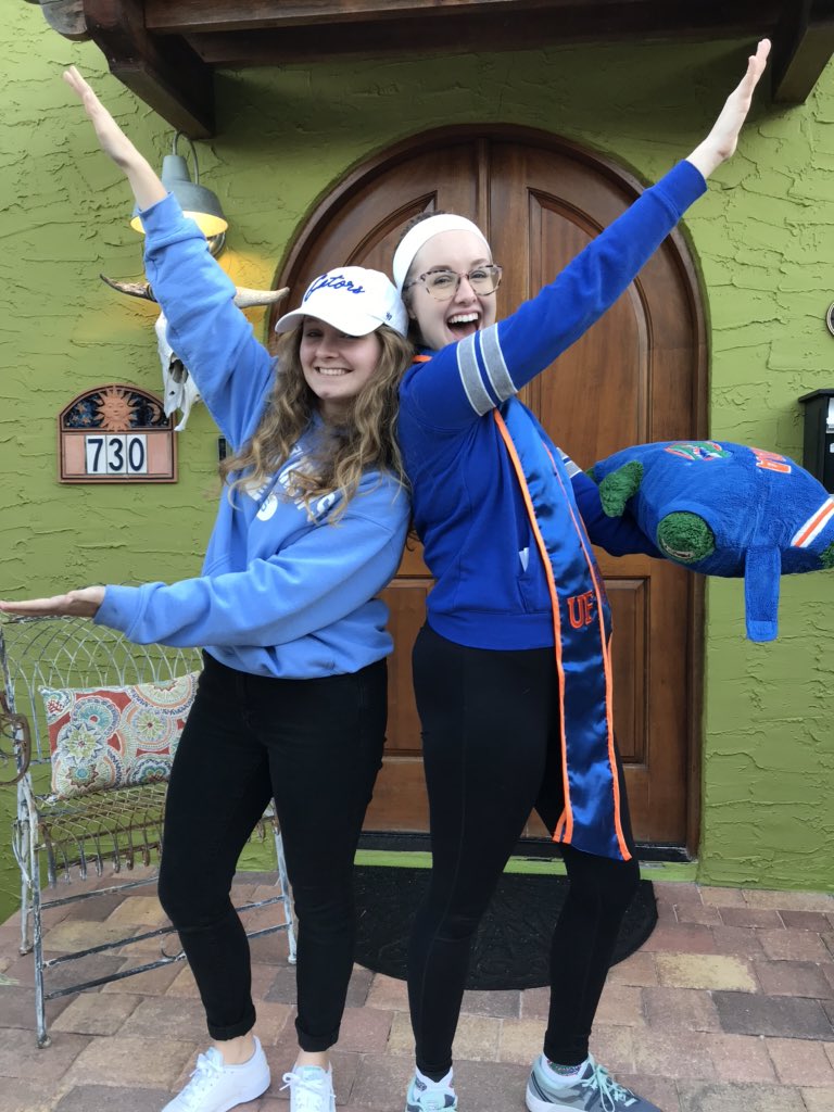 RichPAnderson's tweet photo. Our newest Gator! Soooo proud. #GoGators #class2024 @UF #GatorSisters #classof2019 https://t.co/MalLsIfGDy