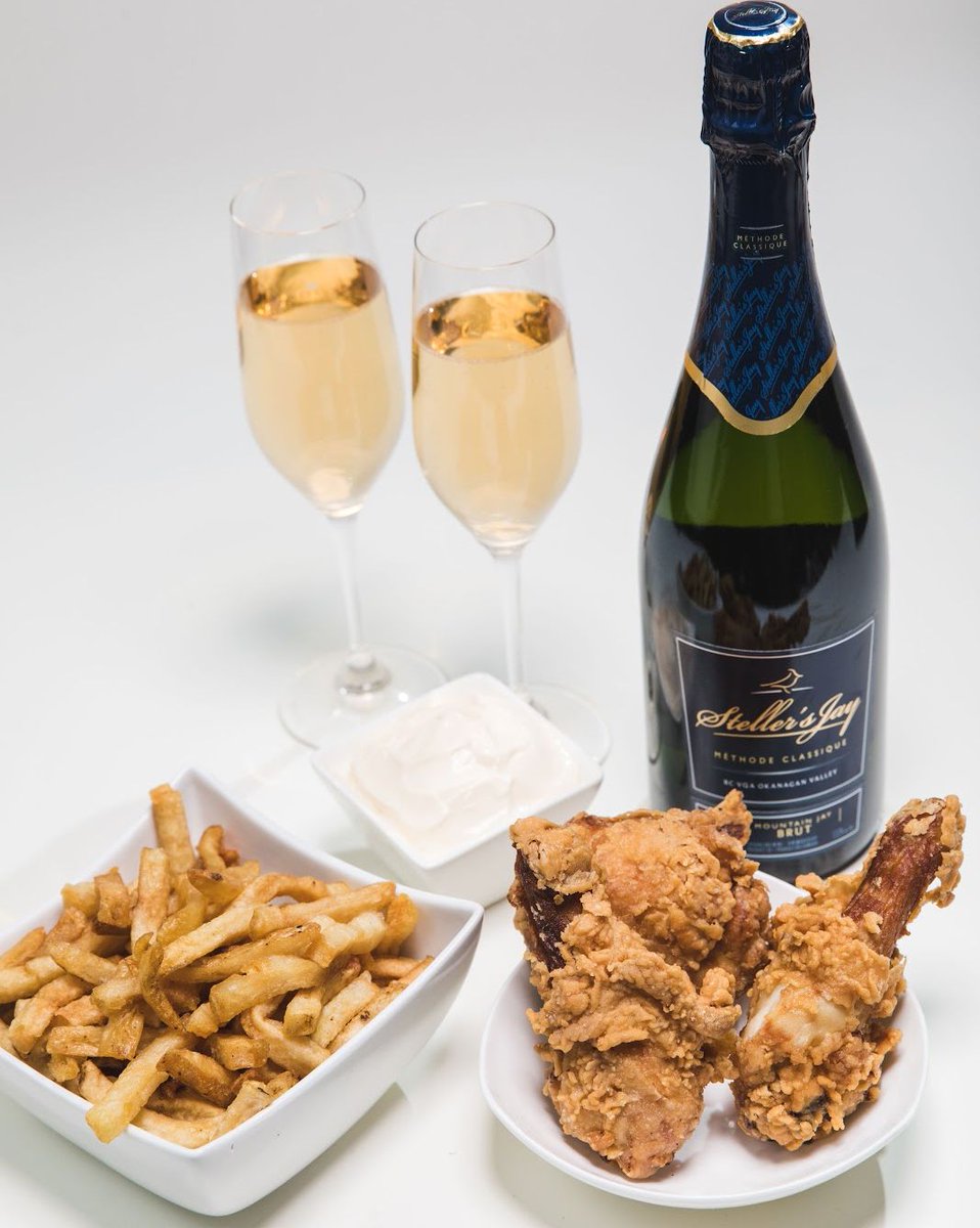 Steller’s Jay Brut: making your cheat meal feel classy since 1989 😏🍗🍾