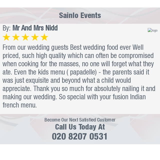 5 Star: Mr A. "From our wedding guests    Best wedding food ever  Well priced, such high quality which can often..." bit.ly/2pHycoE
