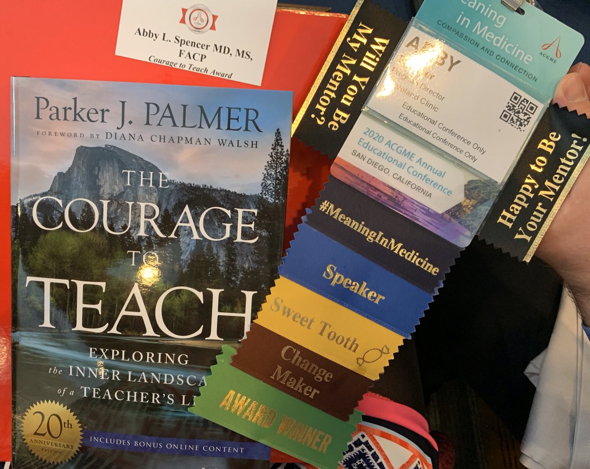 abbyWUim's tweet photo. 🥰❤️Such a special honor to receive an @acgme #ParkerPalmer #CourageToTeach award with my hubby, parents, & big sister by my side cheering & beaming!
#ACGME2020 #ProudofTheirPD #FamilyFirst #grateful https://t.co/9GcgEa9iTs