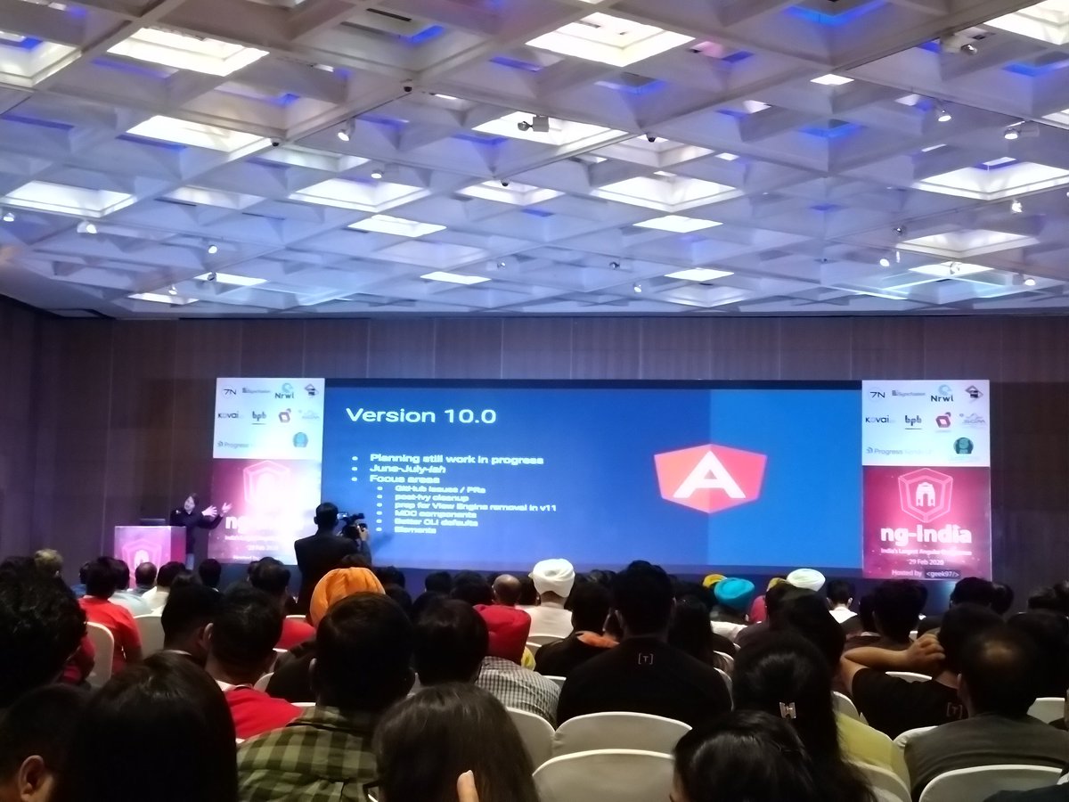 Angular 10 planned in jun-jul 2020
#ngIndia2020 #ngindia