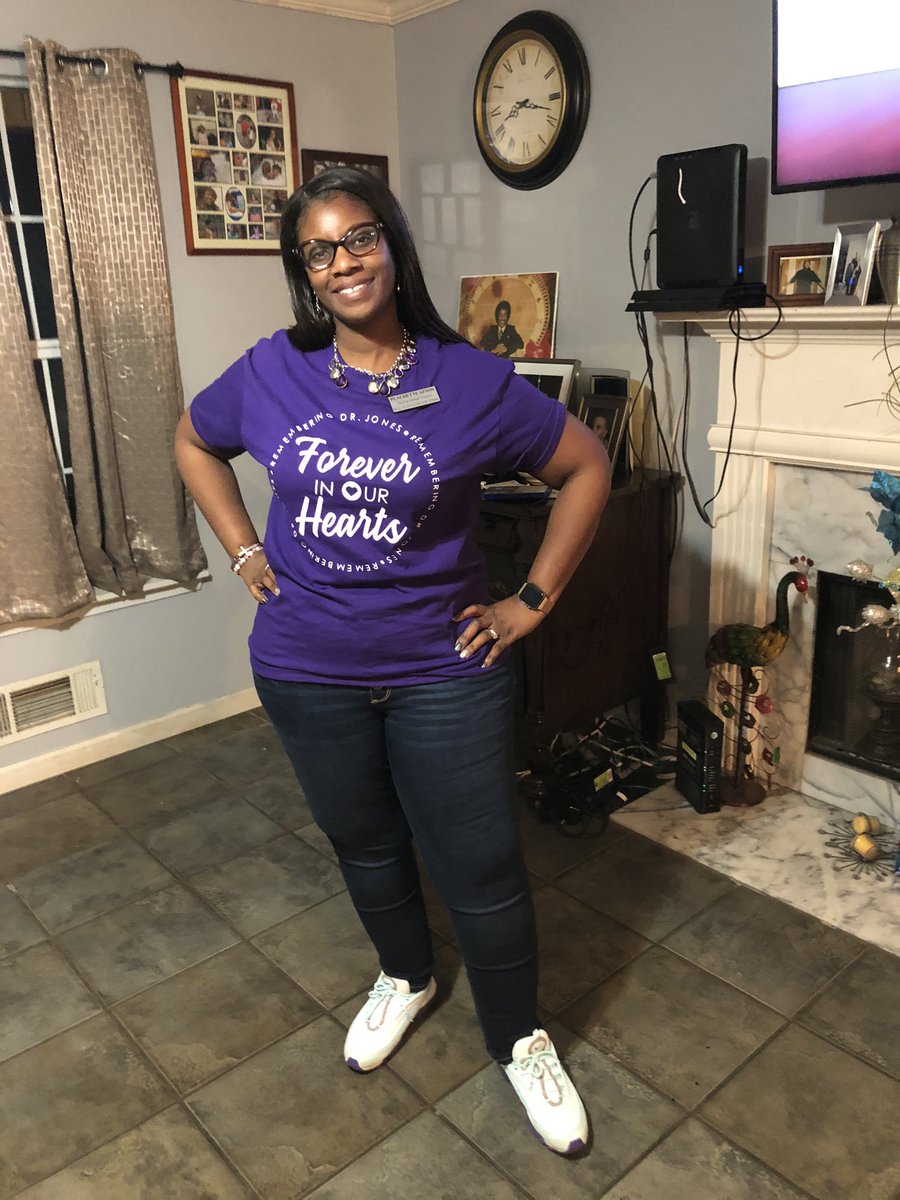 PlachetteLewis's tweet photo. Forever in our hearts! Happy birthday Dr. Jones! Forever loved, Forever missed. 💜 #ncssbethebest @RPES_Cougars https://t.co/UN1XWXQdR2
