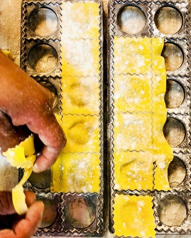 Ravioli in the works #pasta #housemade #tribeca #dinner #locandaverde