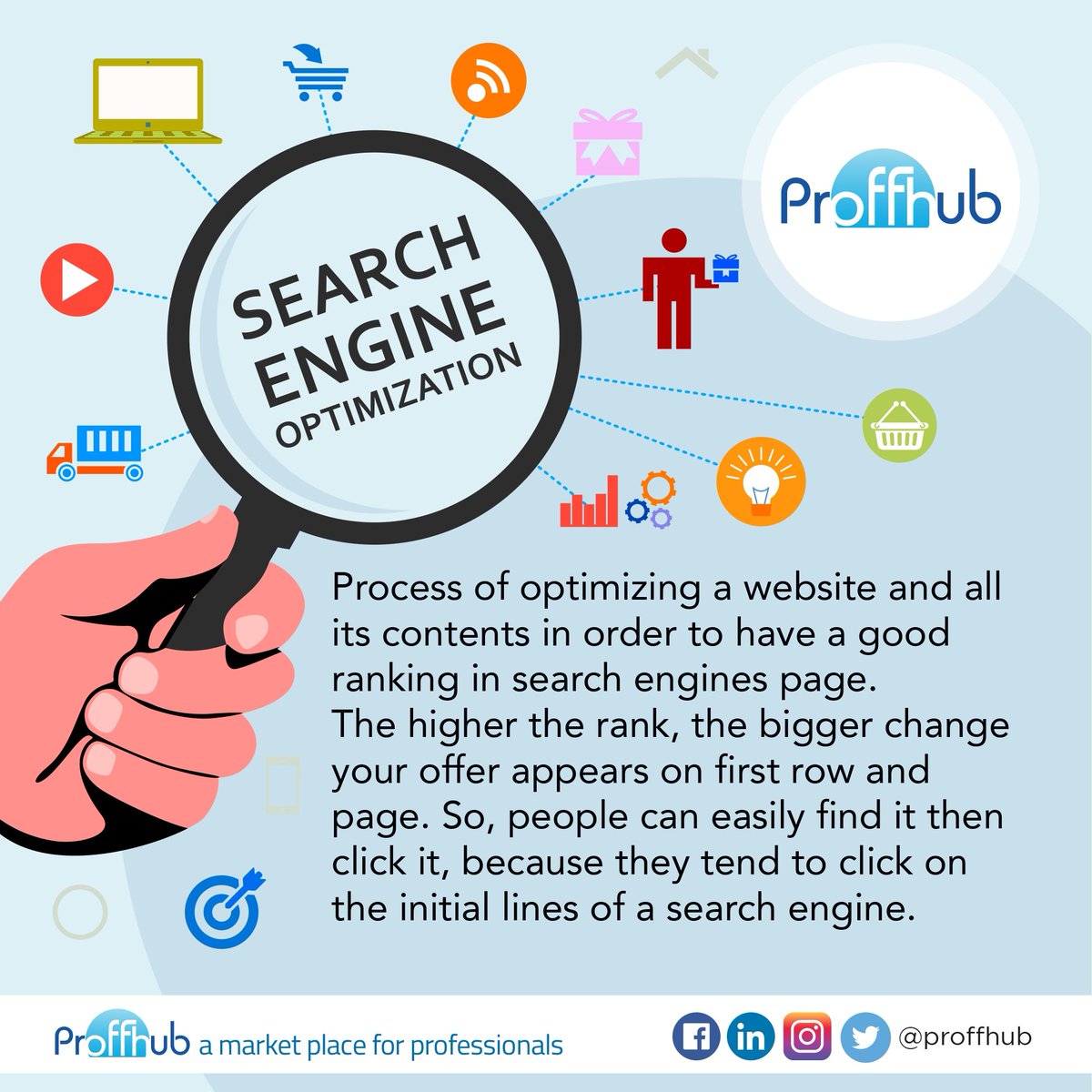 proffhub's tweet photo. Search Engine Optimization : Process of optimizing a website and all its contents in order to have a good ranking in search engines page. 

#seomarketing #seoservices #seoagency #seoconsultant  #SEOtools #seocompany #marketplace #marketresearch #digtialmarketing #proffhub https://t.co/F69gV9UST2