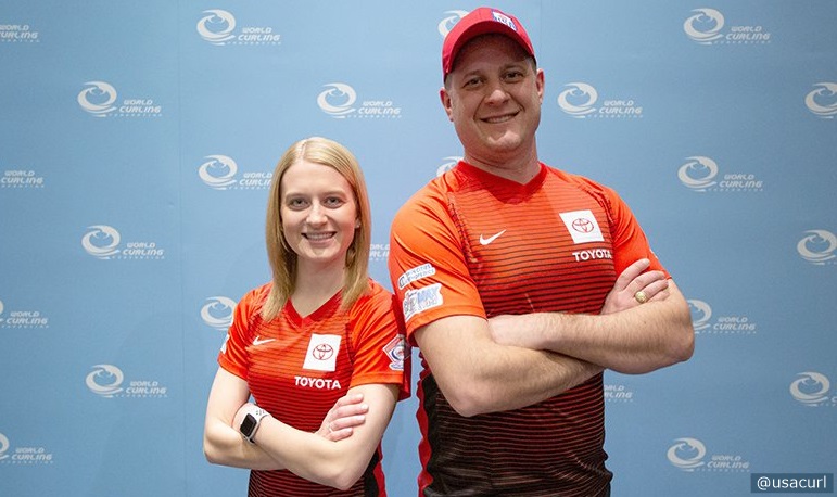 Catch Becca and Matt Hamilton playing Cory Christensen and John Shuster now on the Mixed Doubles Nationals webstream! #MDNats #curling 

Watch Here:
go.teamusa.org/2thuxhK

Livecores:
bit.ly/2PviskJ