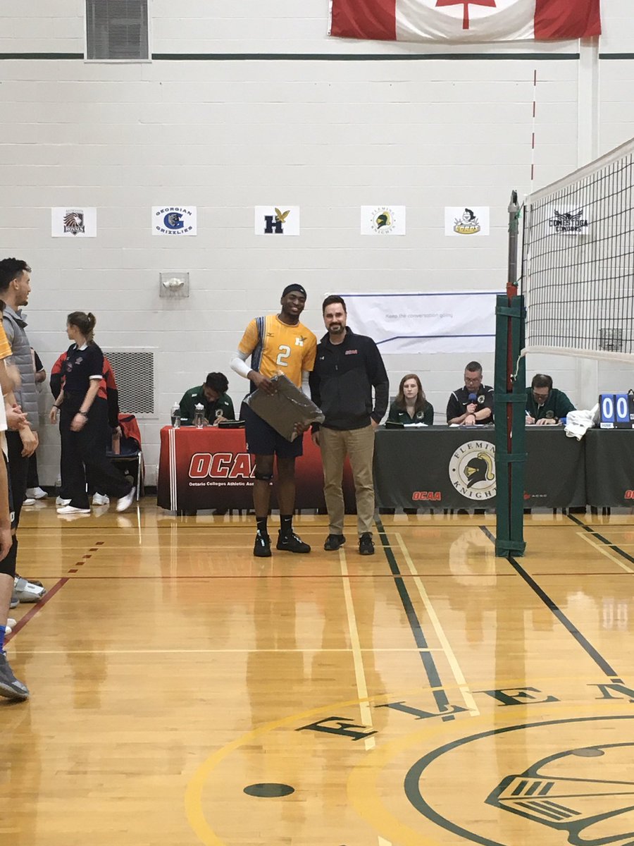 #MVB OCAA Provincials Player of game #6 <a href="/HumberHawks/">Humber Athletics</a> #2 Joshua Fadare