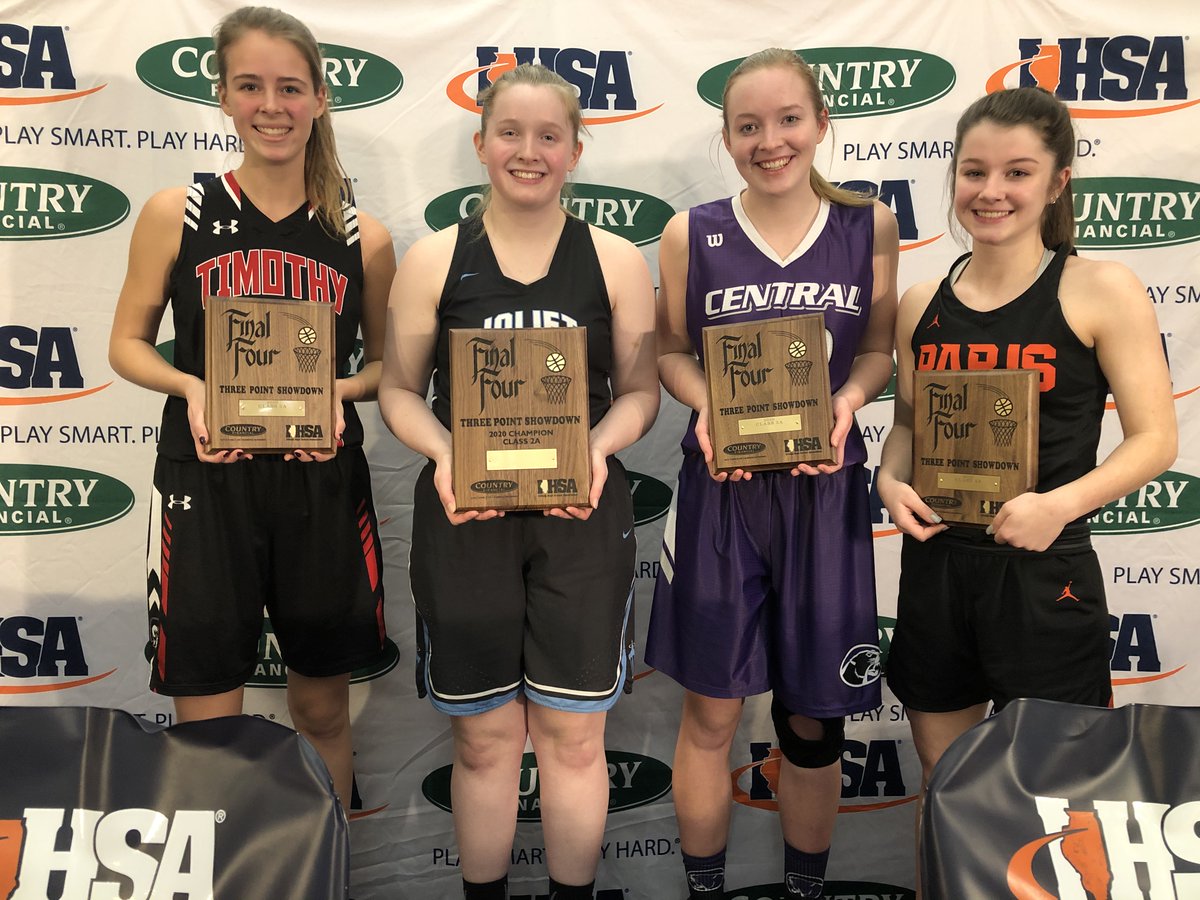 IHSAState's tweet photo. π @hellocountry Three-Point Showdown Class 2β£A Finals π
π₯ Emma Jay, JCA 9β£
π₯ Katelyn Littleton, Paris 7β£
π₯ Sarah Carstensen, Timothy Christian 6β£
π
Austyn Jansen, Breese Central 5β£
π Emma Jay wins 2β£A, advances to March 29 Queen of the Hill!
#TakeSimpleSteps #IHSA https://t.co/v4ArbH9naO