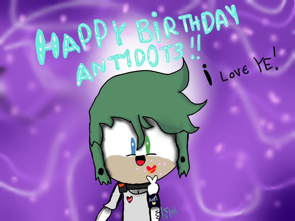 OMFG! I ALMOST FORGOT! Tomorrow is 29th in my country so...I just want to shout, HAPPY BIRTHDAY <a href="/AskAnt1d0t3/">ANT1D0T3</a> !! Thank you for being such a beautiful figment! i freaking love ye!! #Happyant1d0t3day